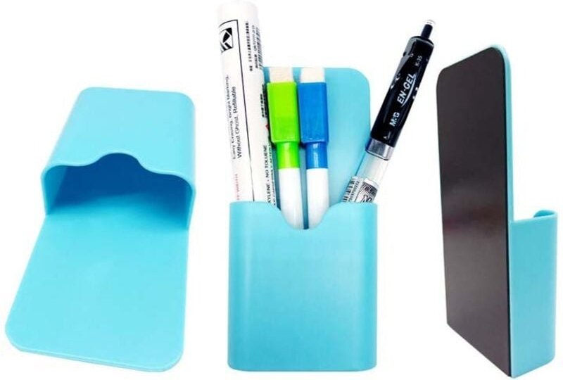 Ahlsen - Magnetischer Markerhalter, Whiteboard-Stifthalter oder Kühlschrankmagnet, Bleistiftbecher, Aufbewahrungsorganis...