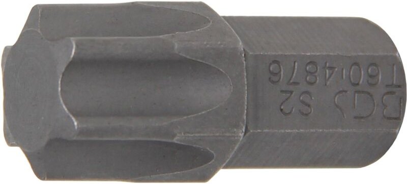 Bit Länge 30 mm Antrieb Außensechskant 10 mm (3/8") T-Profil (für Torx) T60
