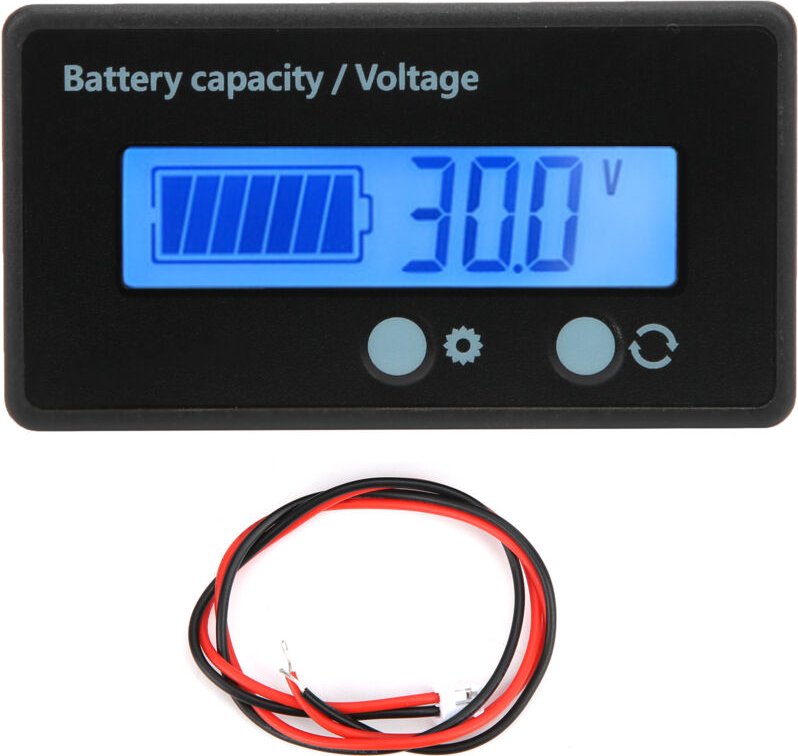 Ej.life - LCD-Voltmeter-Messgerät, Voltmeter-Voltmeter-Spannungsprüfer für Instrumente und Messgeräte