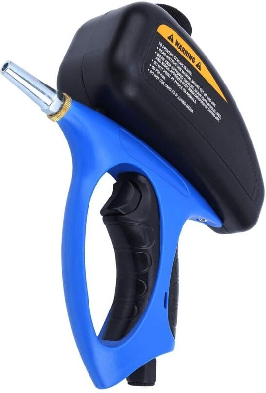 Lntyq - Sableuse Manuelle, Kit de Pistolet de Sablage Portable Petite Buse Pistolet de Sablage Pneumatique Sablage au Ve...