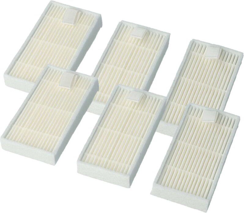 vhbw 6x Staubsaugerfilter kompatibel mit Sichler PCR-2000, PCR-8500LX, NC-5725-919 Staubsauger - HEPA-Filter Weiß