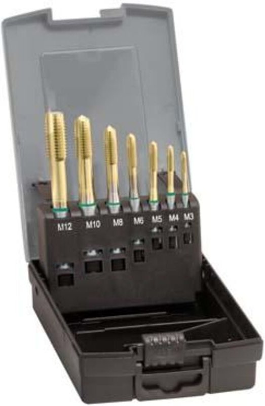 Guhring - Maschinengewindebohrer- Set DIN371 hsse TiN Typ uni Form b M3-M12 gühring