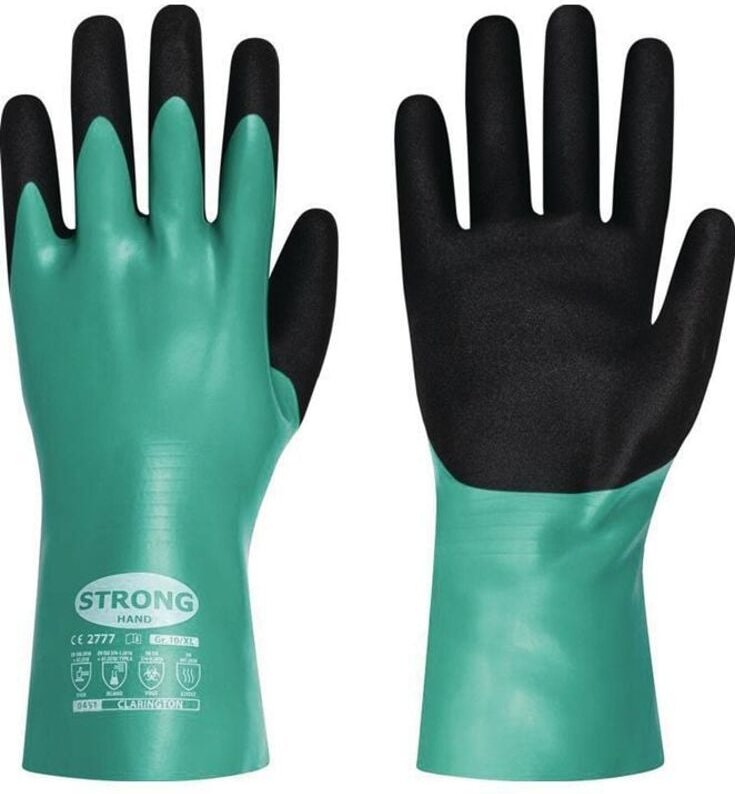 Feldtmann Stronghand Chemikalienhandschuh Clarington 0451 Gr. 10 grün