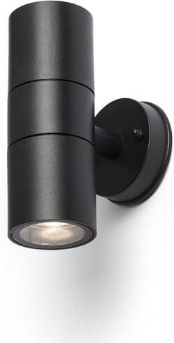 Rendl Light - Strahler sorano ii Wandleuchte schwarz kunststoff 230V led GU10 2x8W IP44