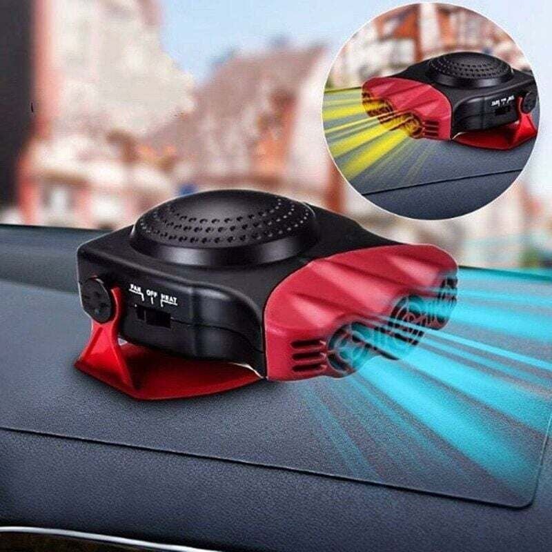 Thumbnail - Autoheizung, 2-in-1, schnelles Heizen mit Heizen und Kühlen, Antibeschlag, 12 V, 150 W, Zigarettenanzünder mit 3 Steckdo...