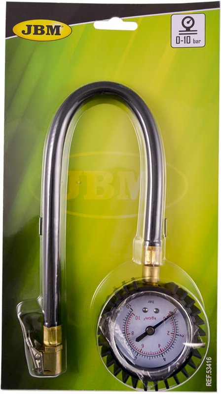 JBM - Reifendruckprüfer mit Schlauch (0-10 bar) 53416
