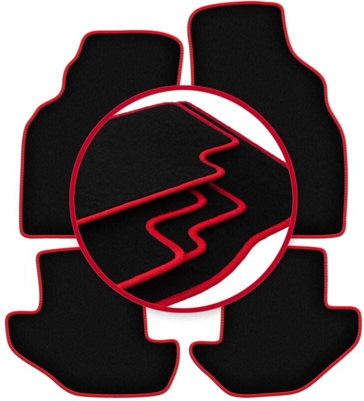 CARLUX-RED Autofußmatten für: Ford Puma Coupé (1997-2001)