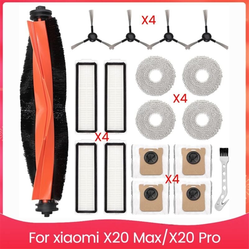 Thumbnail - für X20 Max, Pro Hauptseitenbürsten-Mopp-Staubbeutel