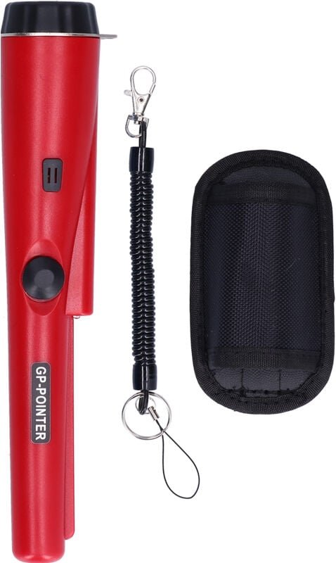 Metalldetektor Professional Portable Waterproof Handheld mit led LightDark Red - Jeffergarden