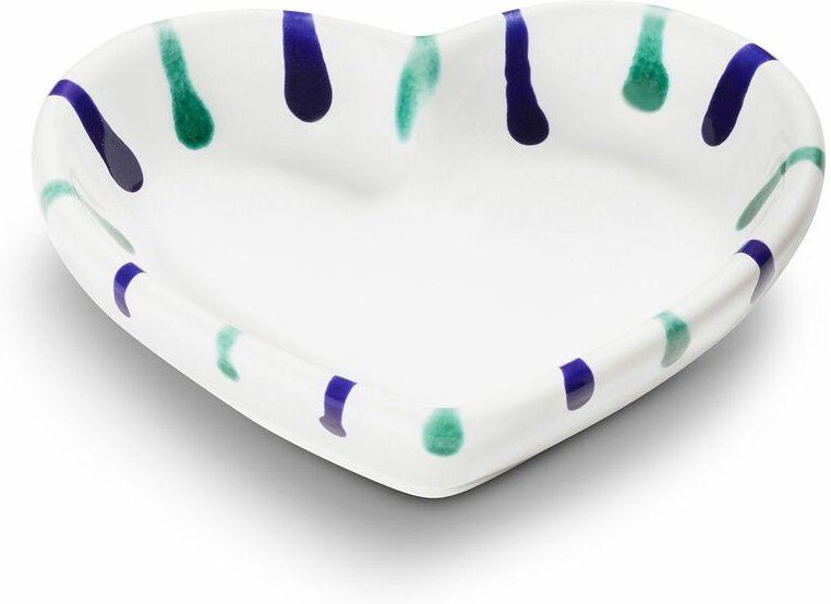 Gmundner Keramik - Traunsee, Herzschale (L:10cm)