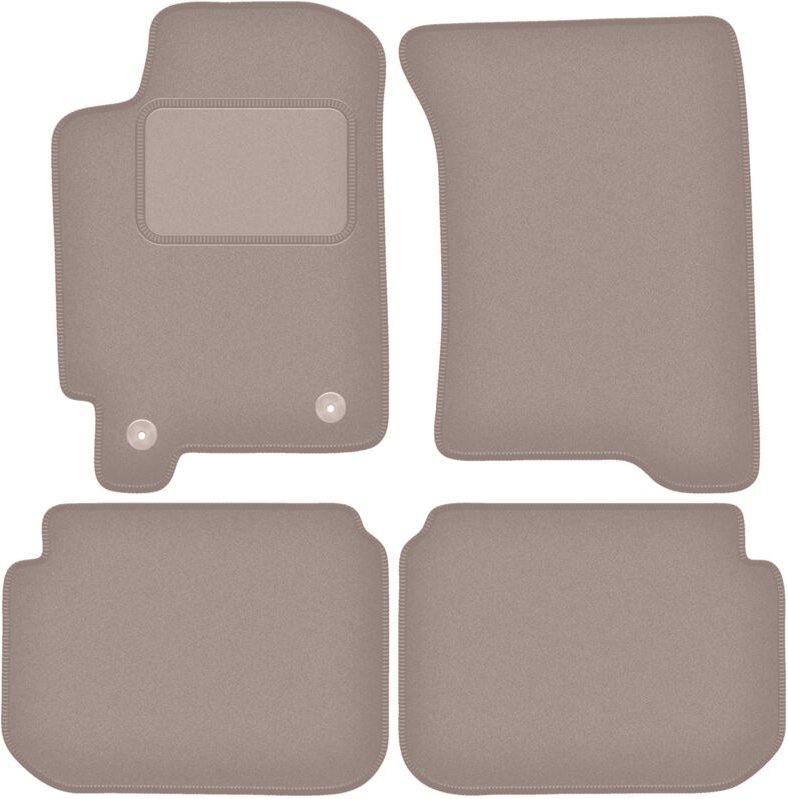 Beige Veloursmatten für: Subaru Impreza GC mit Lüftungsschlitzen Fließheck, Limousine, Kombi (1992-2001)