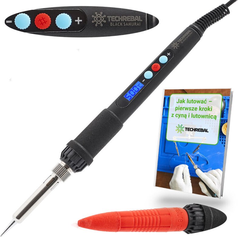 60W Techrebal „Black Samurai“ TBS60W Präzisionslötkolben mit Display