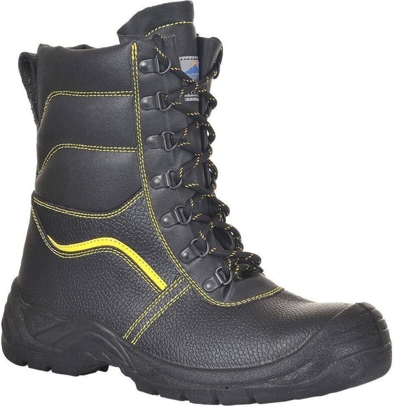Hochsichere Sicherheitsstiefel Protector gefüttert S3 CI SRC Steelite Schwarz 39