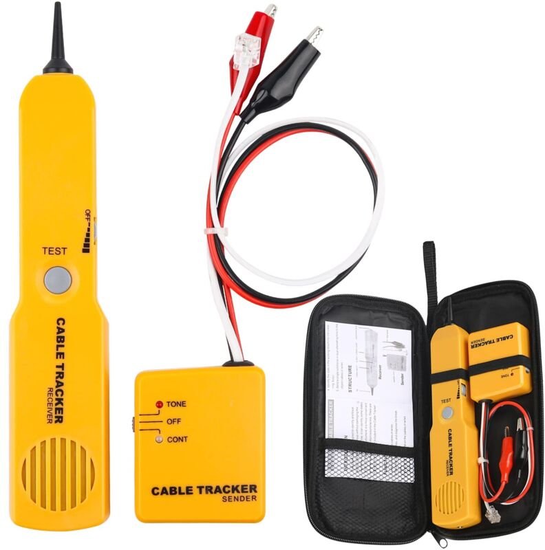 Stromkreistester, Kabelsucher und Tongenerator, Netzwerkkabeltester RJ-11-Buchse, Drähte und Kabel finden und lokalisier...