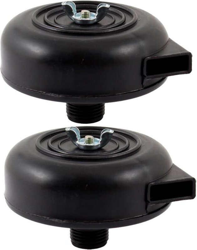 Stücke Luft Kompressor Filter Auspuff Stille Gewinde Schwarz 16mm