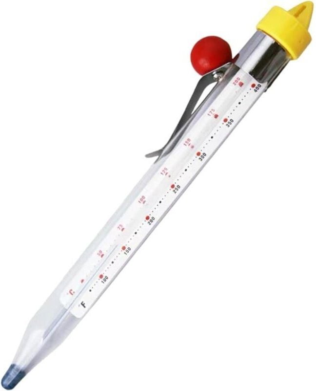 Klassisches Bratenthermometer Lebensmittelthermometer zur Temperaturmessung in der Küche - Küchenthermometer für Kandisz...