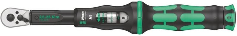 Drehmomentschlüssel Click-Torque A5, 2,5 - 25 Nm, 1/4' - Wera