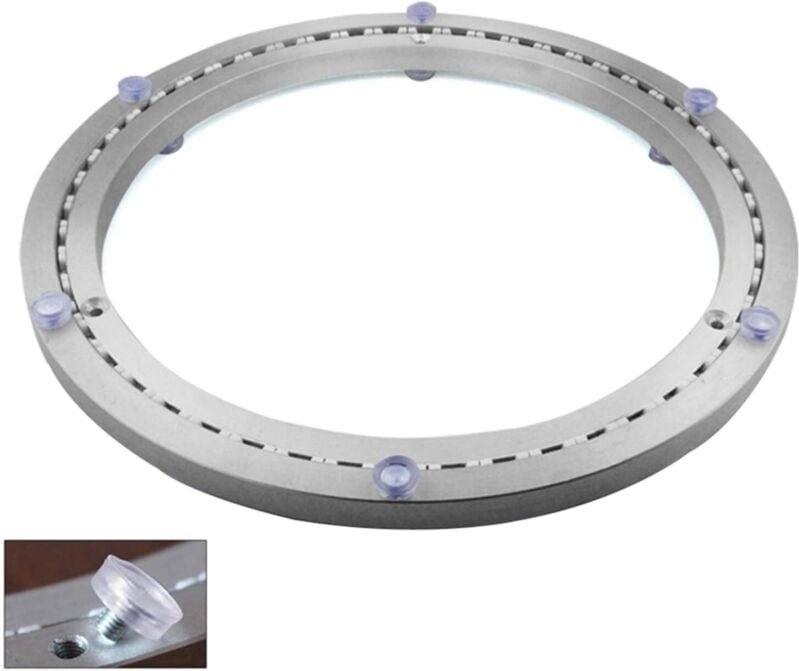 Metall-Drehtellerlager, runder Drehfuß, 360°-Drehung, einreihige Kugellager, strapazierfähig, ø45cm-AIMOONSA