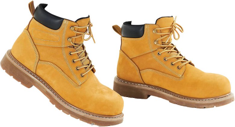 Arbeitsstiefel mit Stahlkappe – UK-Größe 10,5. Wasserdicht, rutschfest, mit leichter, atmungsaktiver Gummisohle. Ideal f...