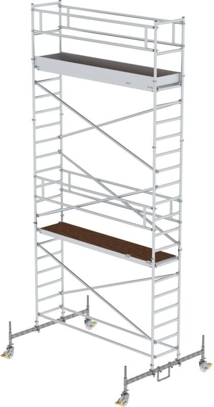 Thumbnail - Günzburger Steigtechnik - Rollgerüst 0,75 x 3 m mit Fahrbalken Plattformhöhe 5,45 m - 156545