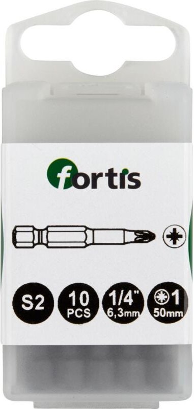 Thumbnail - FP - Bit zähhart 1/4' DIN3126 E6,3 PZ1x50mm 10er Pack fortis