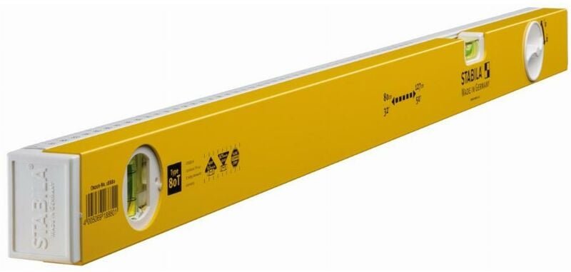 Stabila - Teleskop-Wasserwaage Type 80 t Aluminium Teleskop Wasserwaage Ausziehbar, Länge (in cm): 80 - 127 cm