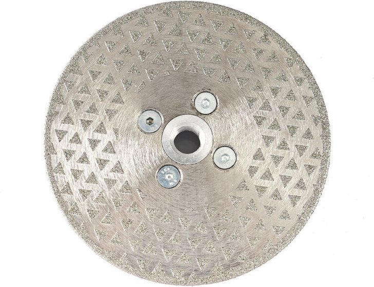 Memkey - Diamant-Trenn- und Schleifscheibe, 115 mm x M14, galvanisiertes Sägeblatt für Stein, Marmor, Fliesen, Granit