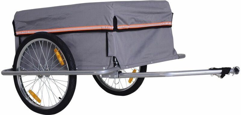 Fahrradanhänger Klappbar Lastenanhänger mit Kupplung,Transportwagen bis 40 kg belastbar, Transportanhänger Anhänger für ...