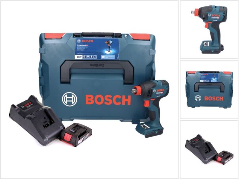 Bosch GDX 18V-210 C Professional Akku Drehschlagschrauber 18 V 210 Nm Brushless + 1x Akku 2,0 Ah + Ladegerät + Connectiv...