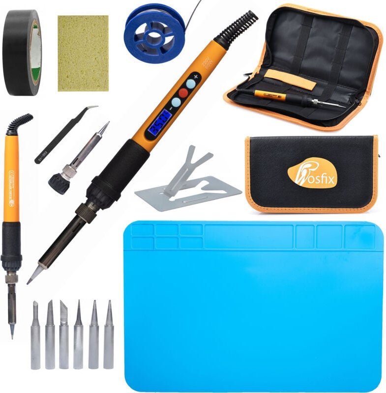 Set professioneller Lötwerkzeuge Rosfix Electric S 17in1 Premium Edition mit OR60W PE7 Lötkolben