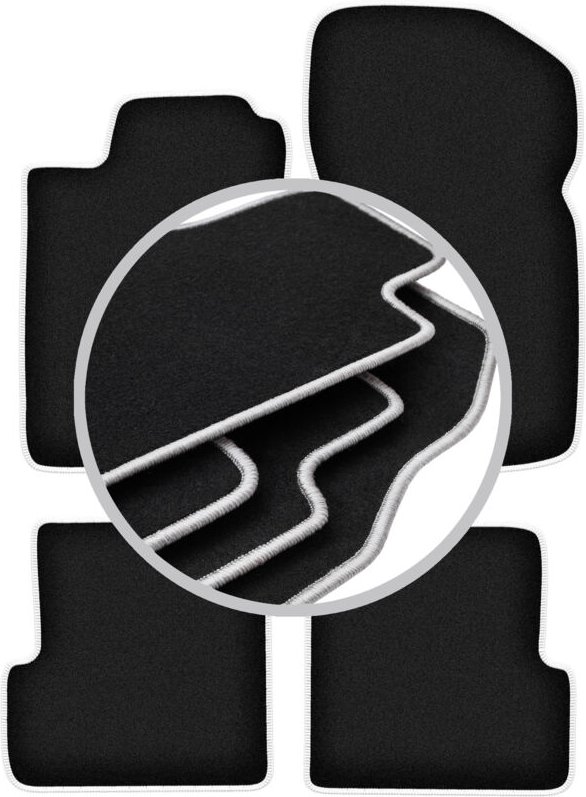 CARLUX-SILVER Autofußmatten für: Renault Megane I Cabrio, Coupé (1995-2002)