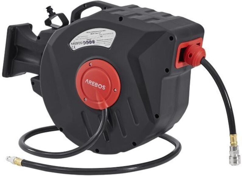 Druckluftschlauch Aufroller Automatik Schlauchtrommel Trommel 15 m - Arebos