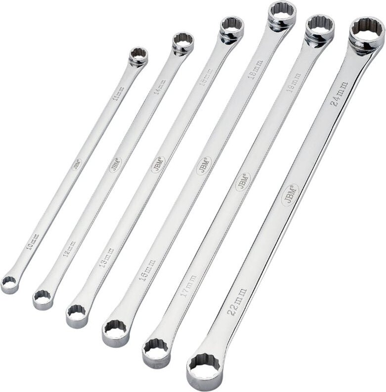 JBM - Set mit 6 extralangen 12-kantigen Schlüsseln 51864