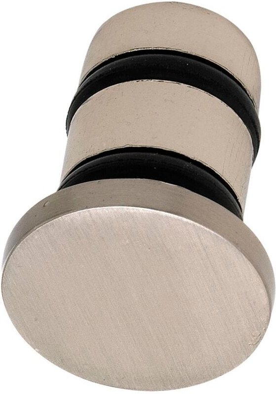 Grimme - Endkappe Modern mit Gewindestift und KSmuffe, Zamak Edelstahl Effekt