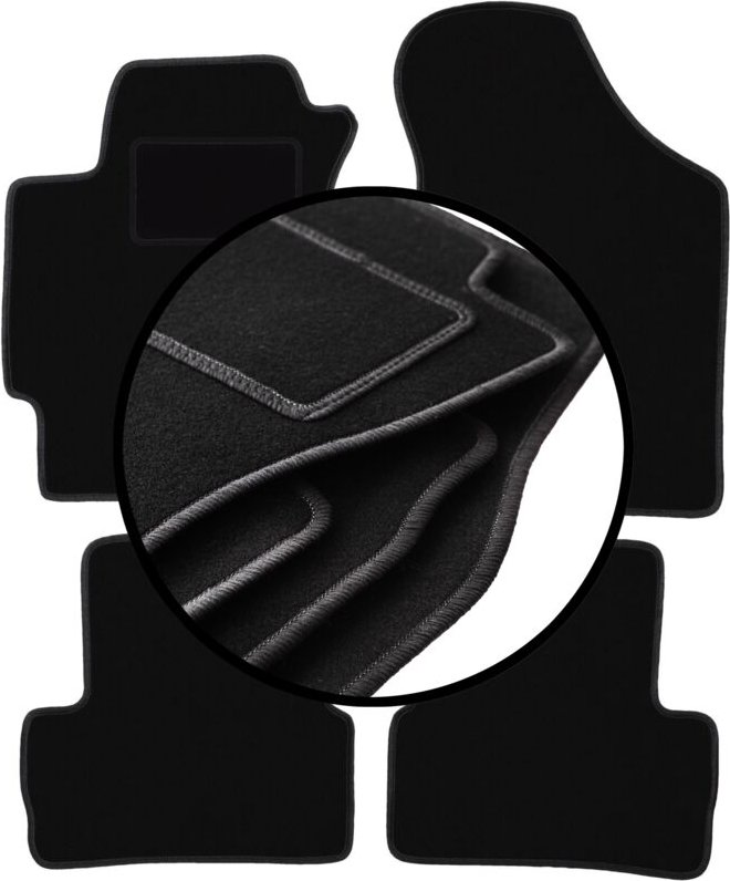 Komplettset Veloursmatten für: Hyundai Coupe II GK Coupé (2001-2008)