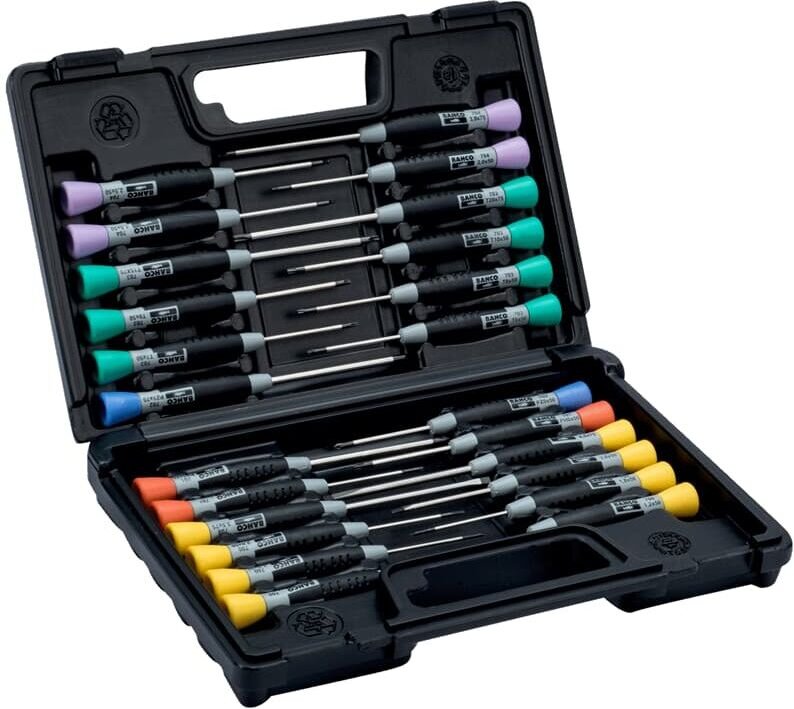 Micro Schraubendrehersatz Präzisionsgriff ph pz torx Innensechskant 24tlg - Bahco