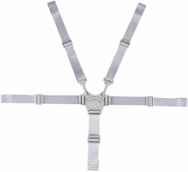 Hochstuhl-Gurtersatz, modische Hochstuhl-Ersatzgurte, 5-Punkt-verstellbarer Gurtgurt - KZQ