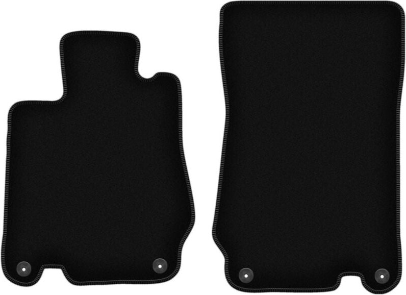 BASIC schwarze Veloursmatten für: Mercedes SL R230 Roadster (2001-2011)