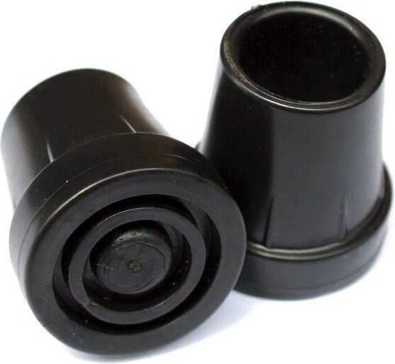 Gummispitzen für Gehstöcke und Krücken – Schwarz – 19 mm - Sollbry