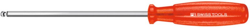 Pb Swiss Tools - 6-kant-Kugelkopfschraubendreher mit 'Multicraft'-Kraftheft 6 mm