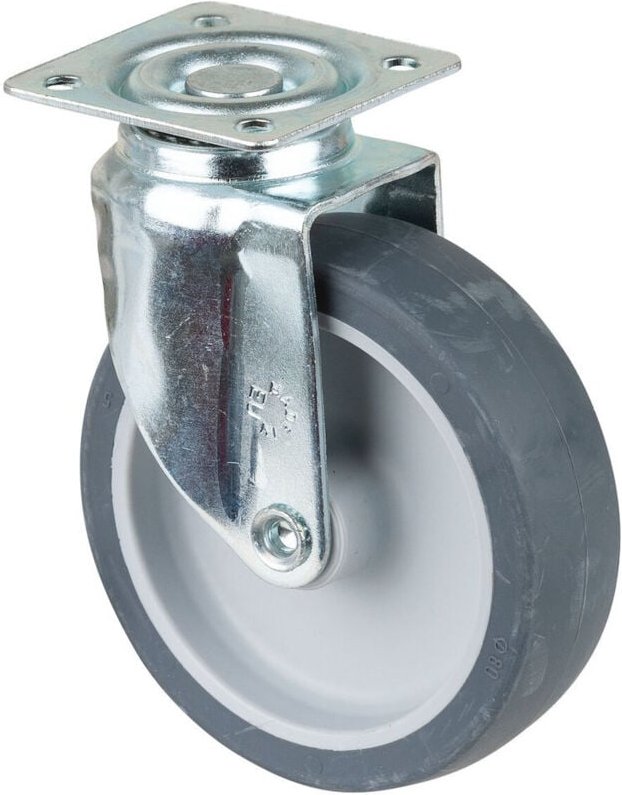 BS-R Apparate-Lenkrolle, Gleitlager, Rad:80 mm 50 kg