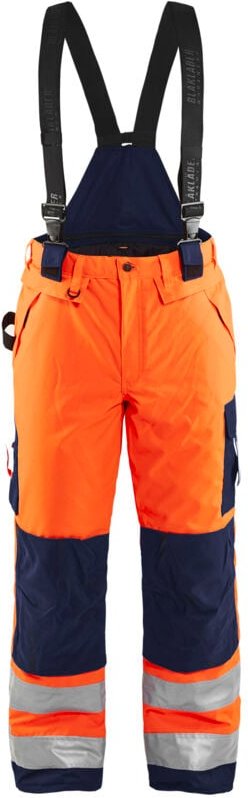 Hochsichtbare Arbeitshose Winter 1885 - Neonorange/Marine 3XL - FR(56) - SE(C62) - Kurze