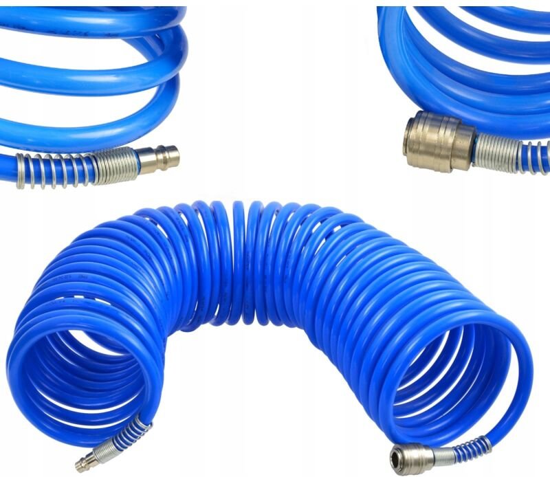 SPIRALPNEUMATIKSCHLAUCH 8x12mm 15m FÜR KOMPRESSOR