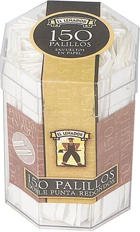 Tablett 12 Stk. Kunststoffschale 150 Stk. runde Stäbchen der Holzfäller