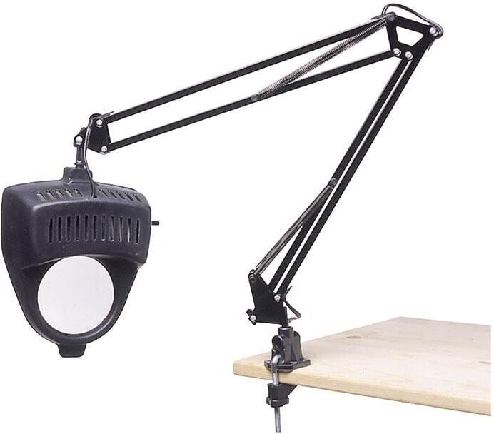 Schwenklampe 230 v mit Klemme und Lupe Fervi 0344