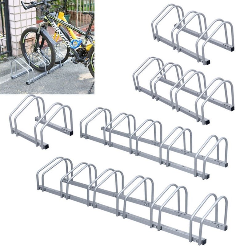 Wolketon - vingo Fahrradständer,Stahl Aufstellständer Radständer Fahrrad Bike Ständer Metall Platzsparend für 4 Fahrräde...