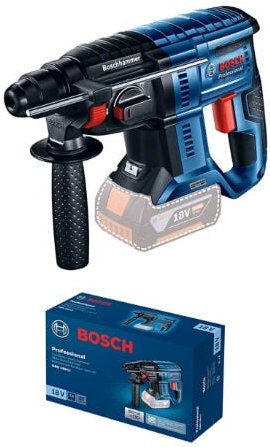 Werkzeug - 18V Akku-Bohrhammer mit Zubehör, 2x 4,0 Ah Li-Ion Akku, Ladegerät 0615990M33 - Bosch