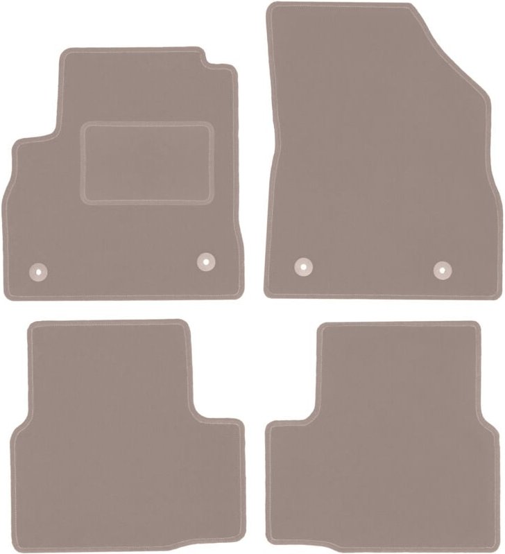 Beige Veloursmatten für: Opel Astra K Limousine, Schrägheck, Kombi (2015-)