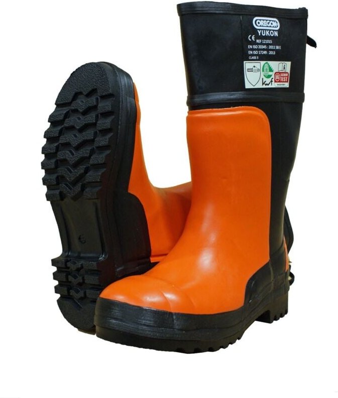 Oregon Yukon Schnittschutz Gummistiefel Klasse 3 mit Stahlkappe Gr. 45