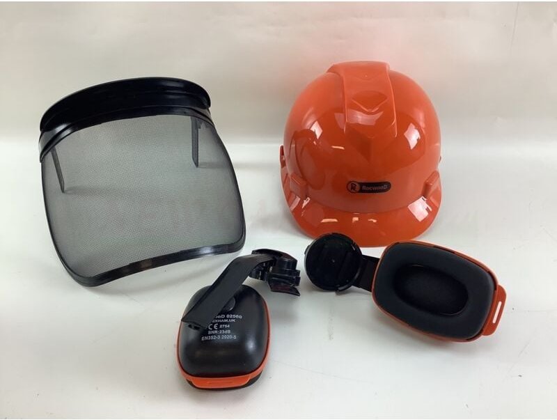 Forstschutzhelm Kunststoff-Gehörschutzvisier und verstellbare Kapselgehörschützer